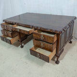 Large Solid Imbuia Executive Desk
