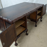 Large Solid Imbuia Executive Desk
