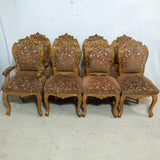 Ornate 8-Seater Cherrywood Dining Table & Chairs