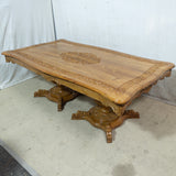 Ornate 8-Seater Cherrywood Dining Table & Chairs