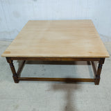 Square Beechwood & Blackwood Coffee Table