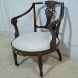 Mahogany Sheraton Shield-Back Open Armchair