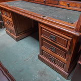 Large Solid Teak Roll-Top Desk (Gilman & Co England)