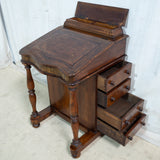 Victorian Walnut Davenport