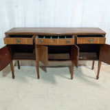 Regency Style Serpentine Shaped Mahogany Sideboard