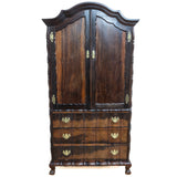 Solid Imbuia Gable Top Cabinet