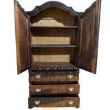 Solid Imbuia Gable Top Cabinet
