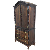 Solid Imbuia Gable Top Cabinet