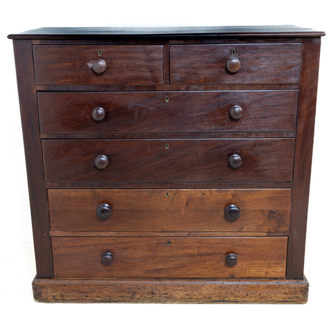 Victorian Solid Mahogany Chest of Drawers