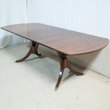 8-Seater Solid Mahogany Sheraton Style Extension Dining Table