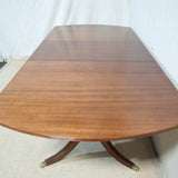 8-Seater Solid Mahogany Sheraton Style Extension Dining Table