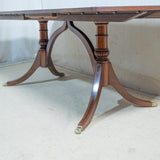 8-Seater Solid Mahogany Sheraton Style Extension Dining Table