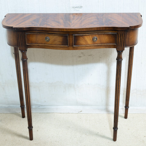 Very Small Sheraton Style Mahogany Console Table