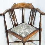 Edwardian Inlaid Corner Chair