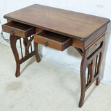 Antique Solid Walnut Console Table