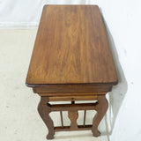Antique Solid Walnut Console Table