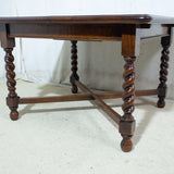 Solid English Oak 6-Seater Extension Table