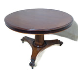 Victorian Round 4-Seater Solid Mahogany Table