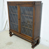 Belweb Solid Ashwoold Lead Paneled Display Cabinet