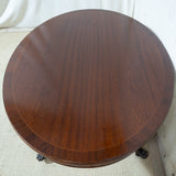 Regency Style Oval Mahogany Coffee Table