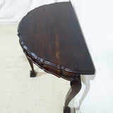 Solid Imbuia Half Moon Table
