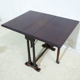 Antique Solid Oak Dropside Side Table