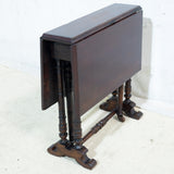 Antique Solid Oak Dropside Side Table