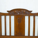 Edwardian European Oak Double-Bed Headboard