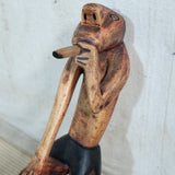 Smoking Drummer Man Statue