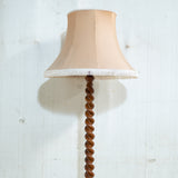 Teak Sugar Barley Twist Standing Lamp