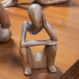 Hand Carved Abstract Thinker Statues