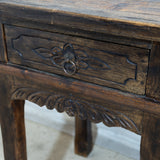 Pair of Antique Wooden Balinese Pedestal Tables