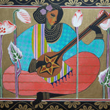 Original Lady & Sitar Artwork