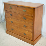 Edwardian Satinwood 5 Drawer Chest of Drawers