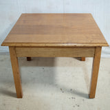 Square Solid Kiaat Wood Coffee Table