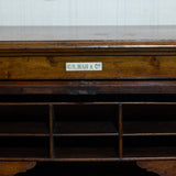 Large Solid Teak Roll-Top Desk (Gilman & Co England)