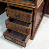 Large Solid Teak Roll-Top Desk (Gilman & Co England)