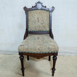 Victorian Eastlake Walnut Parlor Chair