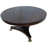 6-Seater Round Victorian Rosewood Dining Table