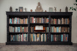 Antique German Gothic Style Carved Oak Bookshelf