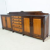 Long Antique Solid Stinkwood & Yellowwood Sideboard