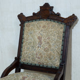 Victorian Eastlake Walnut Parlor Chair