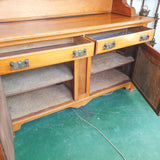 Large Solid Teak Edwardian Sideboard