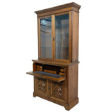 Edwardian Solid Walnut Secretaire