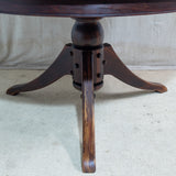 6-Seater Round Solid Blackwood Dining Table