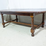 Solid Oak 10-Seater Extension Table