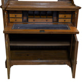 Edwardian Solid Walnut Secretaire