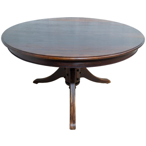 6-Seater Round Solid Blackwood Dining Table for sale in cape town. Furniture store. kists available too.