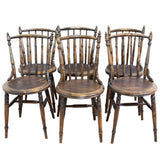 6x Antique Birch Swedish Cottage Chairs for sale in cape town. Furniture dealer. Mid century furniture avilable too.