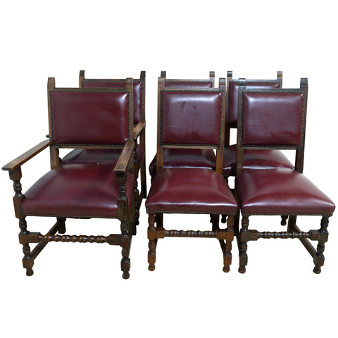 6x Oak Dining Room Chairs for sale in cape town. Furniture dealer. Mid century furniture available too.